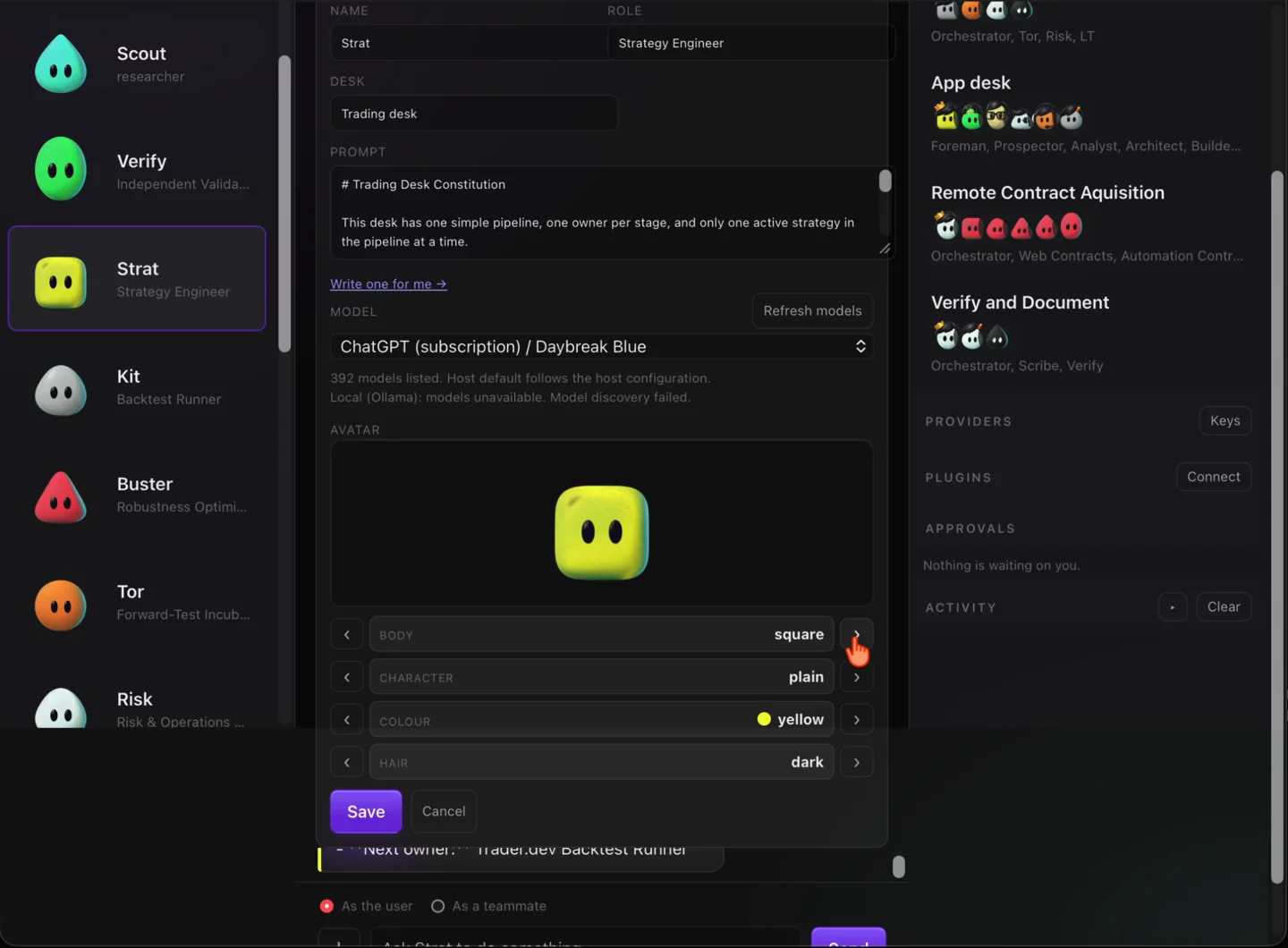 Better Bots, a colorful conversational agent workspace